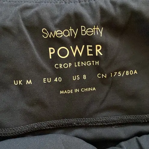 Sweaty Betty Blue Cropped Leggings with Stretchy Fit