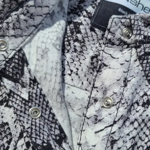 Doshe phython snakeskin embellished dress or duster/jacket sz S