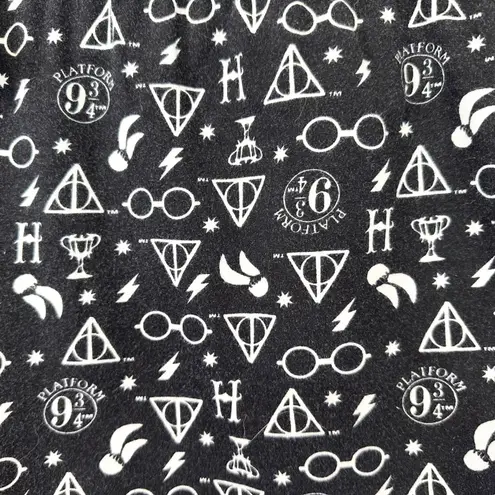 Harry Potter Plus Size 4X Sleep Shorts Black White Pocket Pull On Elastic 1780