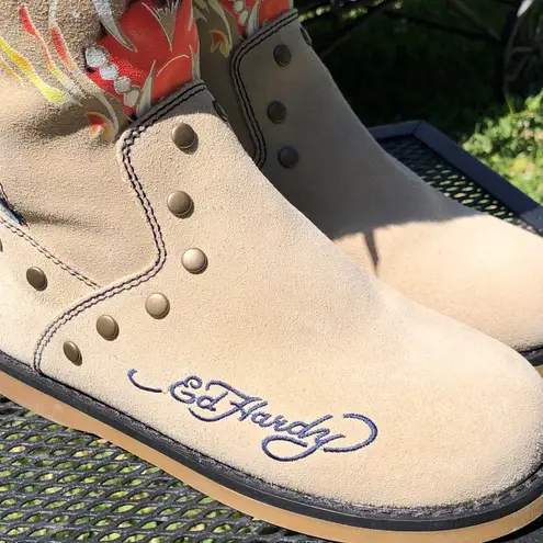 Ed Hardy  Tiger Suede Winter Boots with fur lining 8 - Image 5