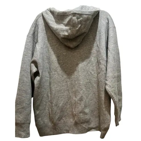 Thakoon Sweater full zip oversized hoodie, size XL, color heather gray NWT