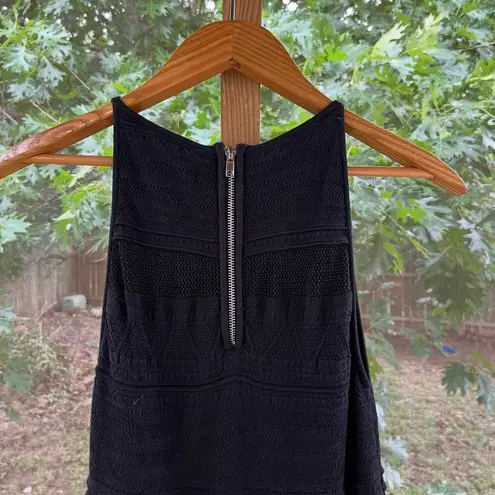 Torn By Ronny Kobo Women's Black Crochet Sleeveless Dress Size S