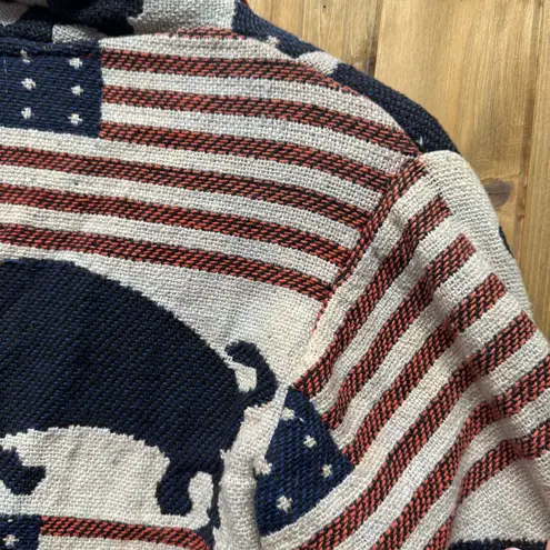 Don’t mess With Texas Dont Mess With Texas Vintage 1980s Cotton Patriotic Buffalo Cardigan