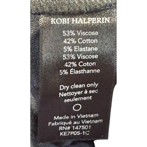 Kobi Halperin Women's Dress Pants Bootcut Flat Front Trousers Black Sz. 2 NWOT