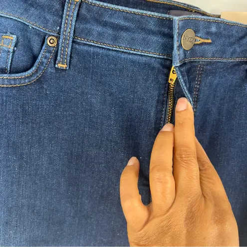 NYDJ 5 Pocket Denim Skirt In Cooper Dark Blue Stretch NWT Size 12