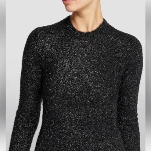 ALLSAINTS Black Sparkle Mini Dress Long Sleeve Size M