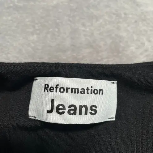 Reformation  Chandler Jumpsuit Womens Small Black Pockets Classic Minimal Capsule