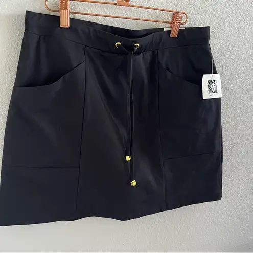 Anne Klein NWT Ann Klein Black Skort Front Pocket Small