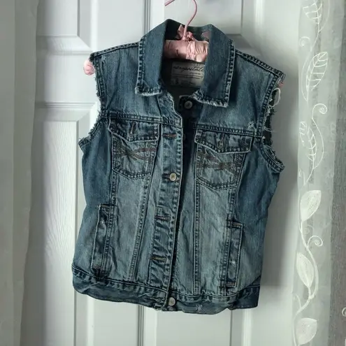 Aeropostale  denim vest, size small