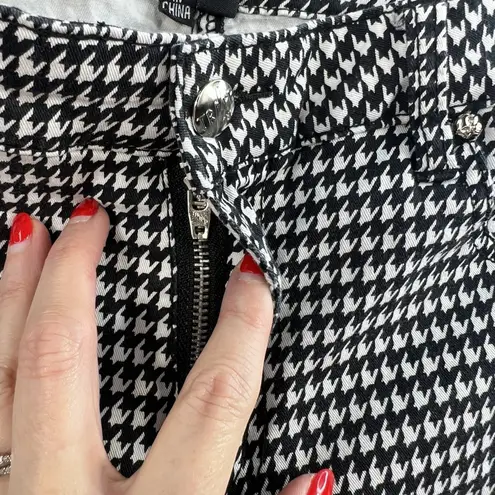 Tripp NYC Jrs 7 Jeans Houndstooth Low Rise Grunge Goth Emo Whimsigoth Stretch