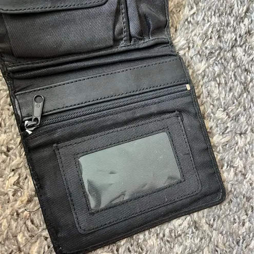 G.H. Bass‎ & Company Black Leather Wallet Crossbody Purse