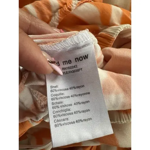 Find Me Now Hawaiian Batik Inspired Dream On Creamsicle Swirl Pockets Pants M Orange Size M