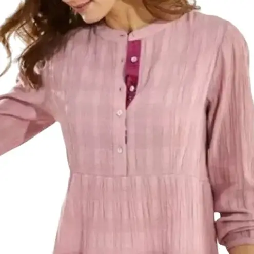 Soft Surroundings Gloria Gauze Long Tunic Top - Lilac XS EUC