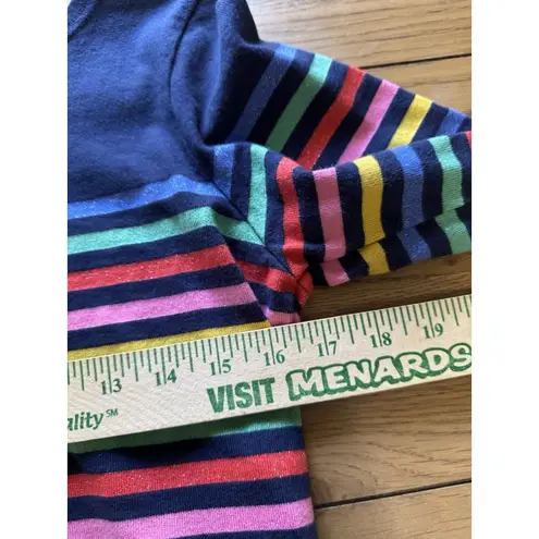 Joules Women Rainbow Stripe Long Sleeve Sweater Size US 6 Colorful Lightweight