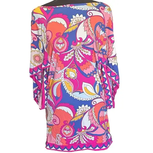 Trina Turk NWT  Sevilla Tunic Cover-Up Dress – Small Psychedelic 60s 70s style