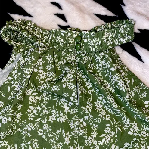 Green Floral dress Size L