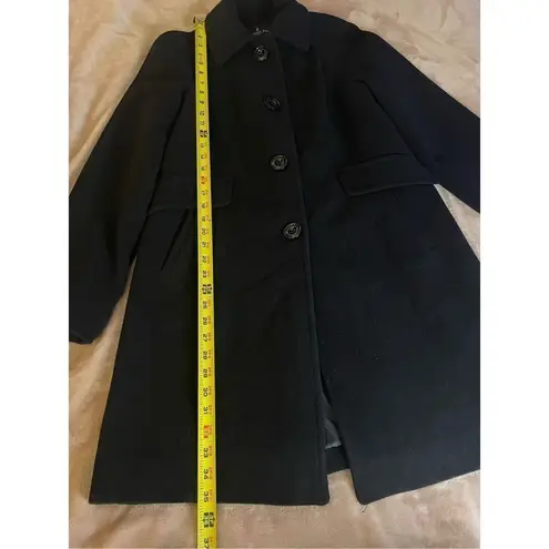 London Fog  women’s Medium Black knee length wool Blend Coat