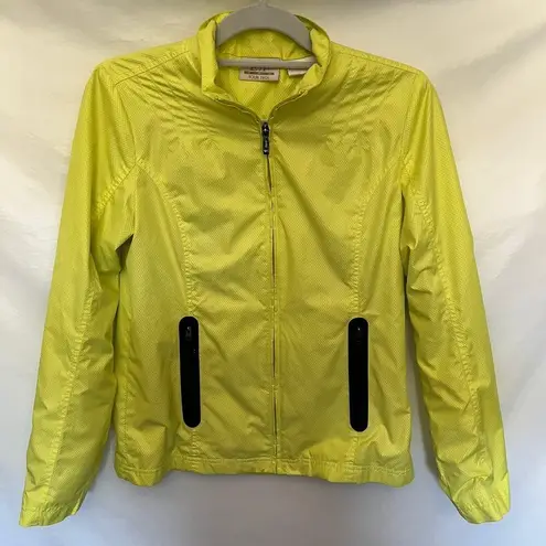 ep pro Tour Tech Womens Jacket Size Small Golf Full Zip Neon Yellow Athletic