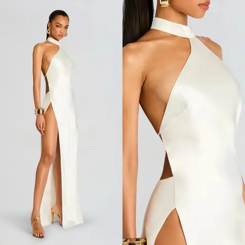 NWT Retrofete Jagger Silk Dress in White Size Large