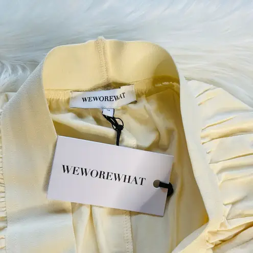 We Wore What Antique White Wide Leg Pants