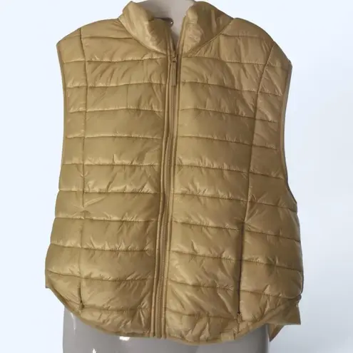 JoyLab Tan Puffer Vest Joy Lab L - Image 1