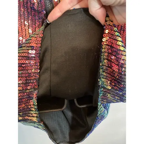 Hot & Delicious one shoulder sequin mini dress