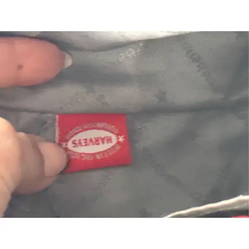 Harveys Seatbelt Bag Woven Mini Tote Double Handle Shoulder Purse Brown