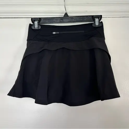 Lululemon Black Play Off The Pleats Tennis Skirt 2