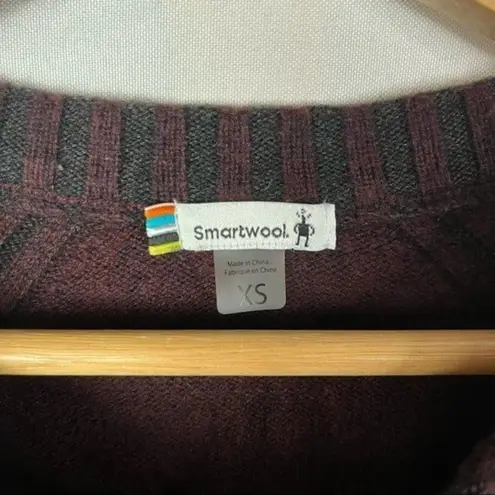 Smartwool Ripple Creek Tunic Long Sleeve Fig Heather Red Sweater XS