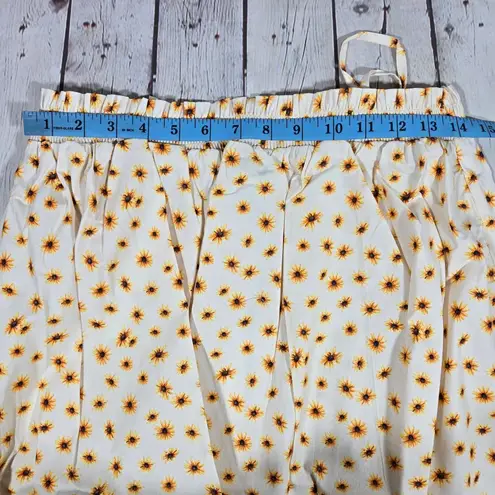 We Wore What Smocked Midi Dress in Ivory Ditsy Daises M NWT