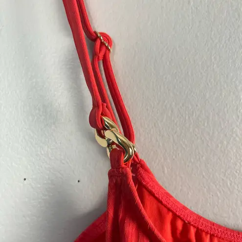 New Michael Michael kors Two Piece Sea Coral bikini size XL Red