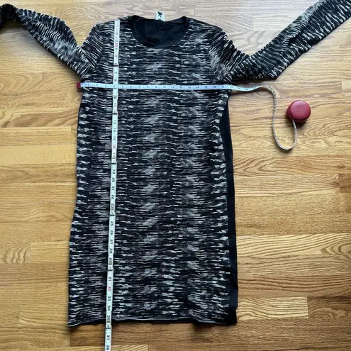 Missoni M Knit Sweater Dress Sz Med Black Black Space Dye Italy Tunic