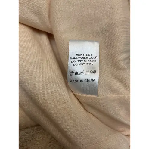 Tuckernuck Tan Teddy Fleece Rollins Pullover Medium Long Sleeve Oversize Pile