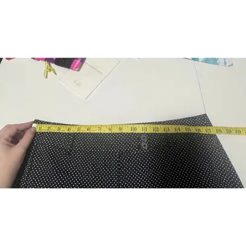 Ann Taylor Loft Women’s Navy Blue Polka Dot Business Casual Career Cropped Pants Size 12