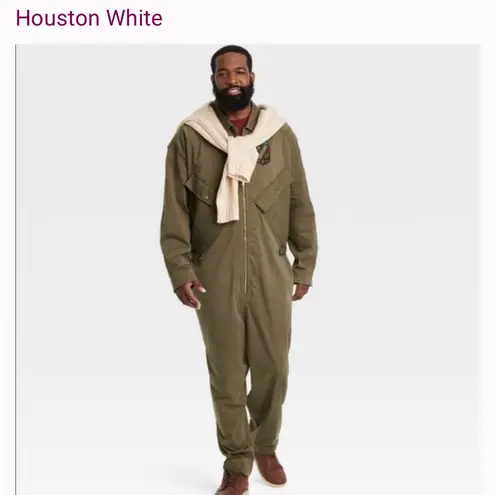 Houston White flight suit Green Size XXL
