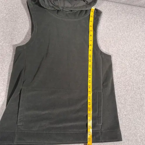 Nobull Women's Sleeveless Fleece Cowl Nexk Dark Gray Size S Activewear