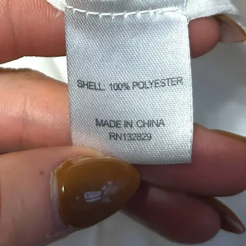 Majorelle Mariel Blouse White Ruffle Long Sleeve Chiffon Vneck Top Sz XXS