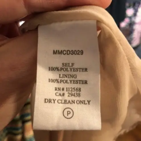 MM Couture Tribal Backless Cutout Maxi Dress Yellow XS