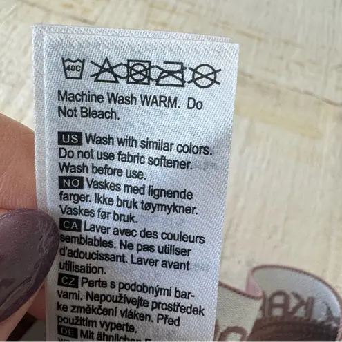 Kari Traa Lune Pant NWT size XS in Taupe Baselayer Printed Leggings White