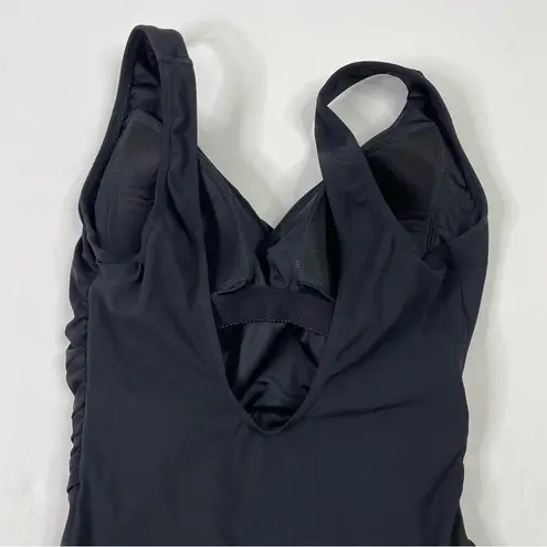 L.L.Bean  Solid Black One Piece Swim Suit