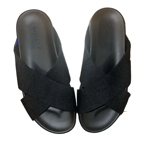 ✨Rothy’s The Weekend Black Sz 8 Slides✨ Black