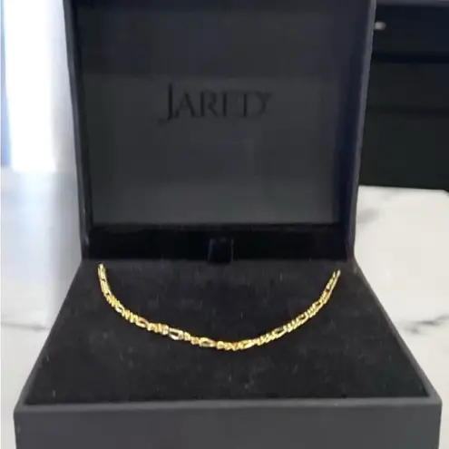 14K Yellow Gold Solid Figaro Chain Necklace – 20” Length, 1.9mm Width (NIB)