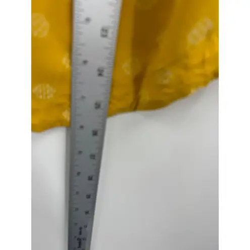 Anthropologie  Maeve Mustard Yellow Dotted Print Long Sleeve Boat Neck Top 12