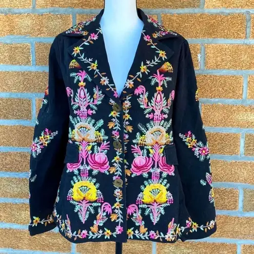 Hopeless Romantic Natalya Embroidered Jacket Black Size M
