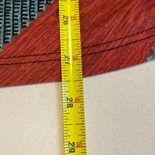 Lavish Women's XL Geometric Print Dolman Sleeve Tunic Top Keyhole Neck Trendy