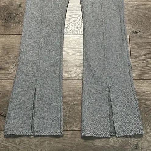 Maeve Anthropologie Seamed High Rise Flare Split Hems Gray Trouser Pants Size 4