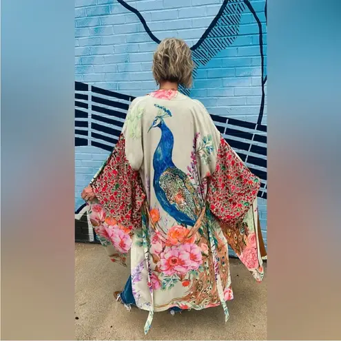 Aratta Silent Journey Peacock Kimono Large