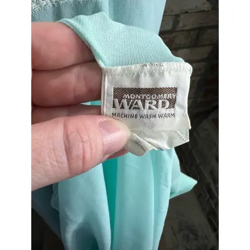 nightgown robe set blue lace long vintage lovecore Size M