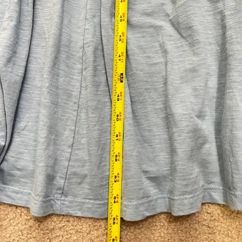 Dip Organic Cotton Maxi Dress Casual Sundress Criss Cross Back Blue Large Blue