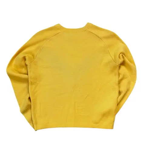 Vintage 70s Slalom Bright Gold And Blue Chevon Crew Neck Sweater Size S/M